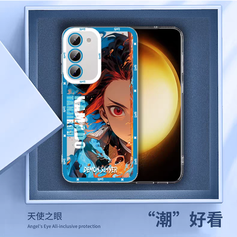 Japanese Anime Kimetsu no Yaiba Demon Slayer Hand Battle Style | Zenitsu - Phone Case Samsung Galaxy S25 S24 S23 S22 S21 FE Ultra Edge