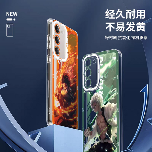 Japanese Anime Kimetsu no Yaiba Demon Slayer Anime Fighting Style | Rengoku Kyoujurou - Phone Case Samsung Galaxy S26 S25 S24 S23 S22 S21 FE Ultra Edge