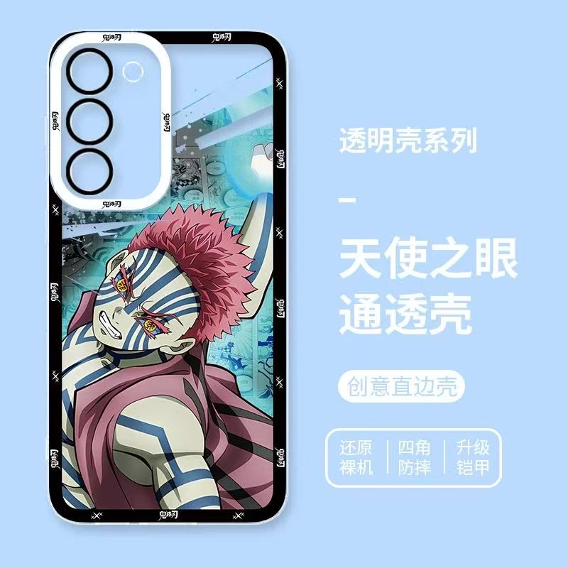 Japanese Anime Kimetsu no Yaiba Demon Slayer Horizontal Version | Tanjiro Giyuu Kocho Muichiro Zenitsu Obanai Mitsuri Akaza Hakuji - Phone Case Samsung Galaxy S26 S25 S24 S23 S22 S21 FE Ultra Edge