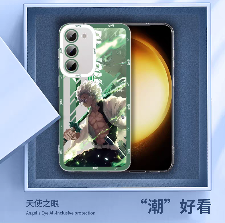 Japanese Anime Kimetsu no Yaiba Demon Slayer Anime Fighting Style | Rengoku Kyoujurou - Phone Case Samsung Galaxy S26 S25 S24 S23 S22 S21 FE Ultra Edge