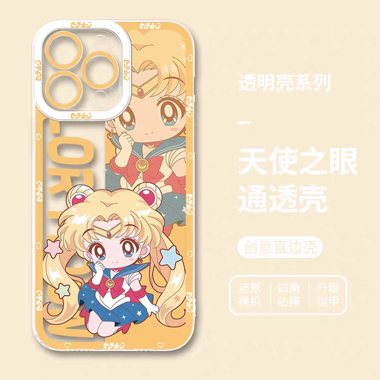 Japanese Cartoon Sailor Girl | Cute Style Sailor Moon - Sailormoon iPhone Case 6 7 8 PLUS SE2 XS XR X 11 12 13 14 15 16 16e 17 Pro Promax 12mini 13mini
