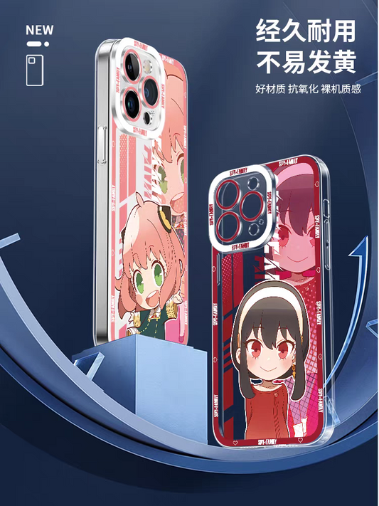 Japan Cartoon SPY Family | Anime Style Anya Forger - iPhone Case 6 7 8 PLUS SE2 XS XR X 11 12 13 14 15 16 16e 17 Pro Promax 12mini 13mini