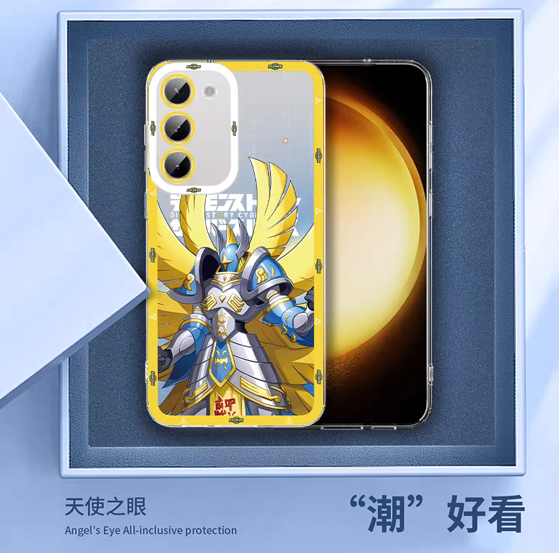 Japanese Cartoon Digimon Adventure Digital Monster Digimonstory Cybersleuth Version | War Greymon - Phone Case Samsung Galaxy S25 S24 S23 S22 S21 FE Ultra Edge