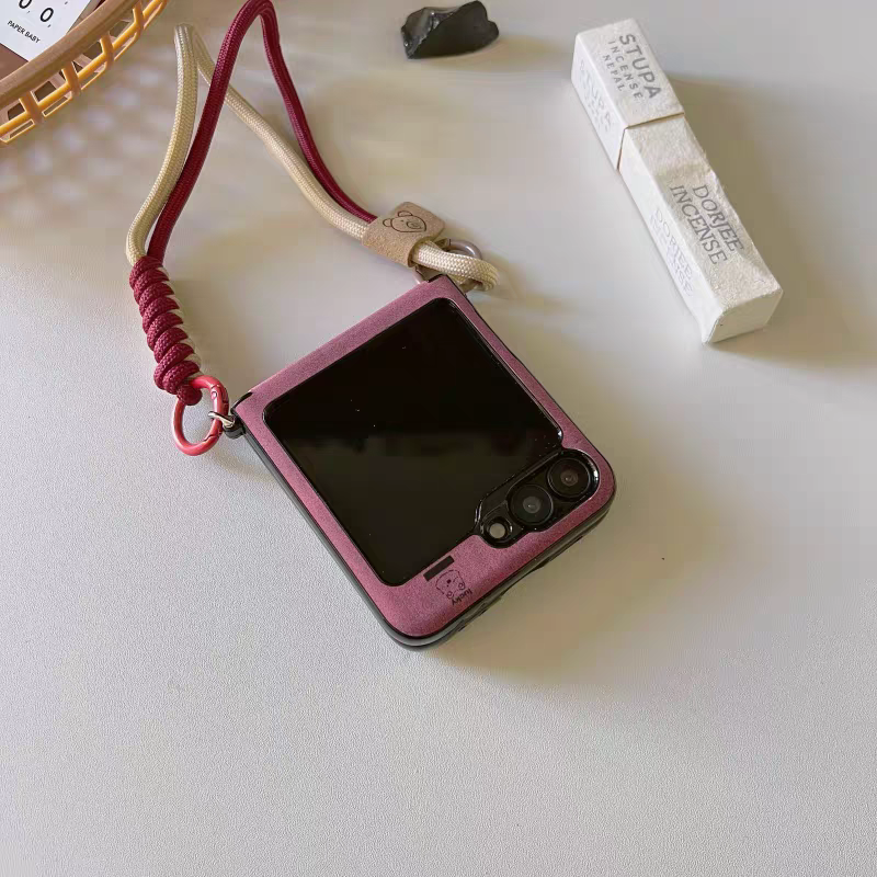 Cute Animal Style | West Highland Doggie Wine Red - Phone Case Samsung Galaxy Z Flip 3 4 5 6 KawaiiGiftLand