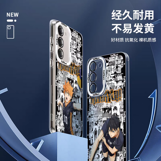 Japanese Anime Haikyu!! Comic with Anime Style | Hinata Tobio Kei Kuroo Nishinoya Oikawa Koushi Kita - Phone Case Samsung Galaxy S26 S25 S24 S23 S22 S21 FE Ultra Edge