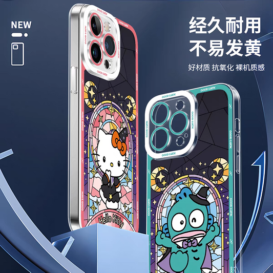 Japan Cartoon Halloween Glass Window Version | My Melody My Sweet Piano - iPhone Case PLUS SE2 XS XR X 11 12 13 14 15 16 16e 17 17e Pro Promax 12mini 13mini