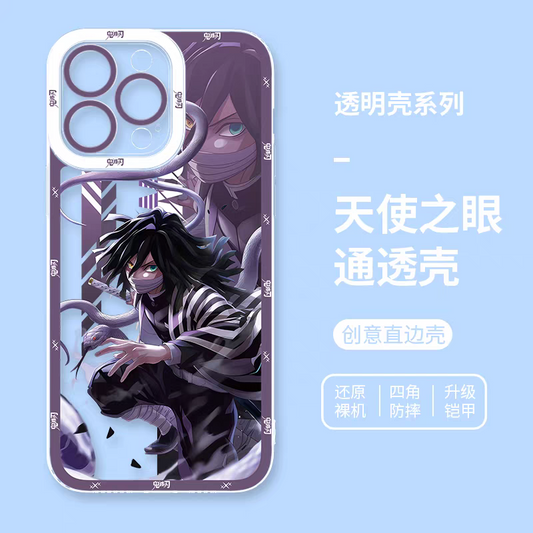 Japanese Anime Kimetsu no Yaiba Demon Slayer Anime Fighting Style | Tanjiro Sanemi Gyoumei Muichiro Giyuu Obanai Mitsuri Shinobu - iPhone Case 7 8 PLUS SE2 XS XR X 11 12 13 14 15 16 16e 17 Pro Promax 12mini 13mini