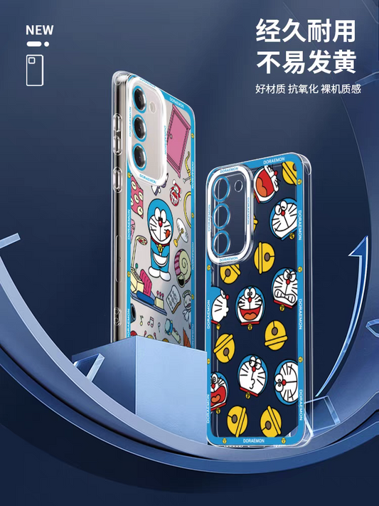 Japanese Cartoon Blue Robot Cat | Doraemon Cute 8 Styles - Phone Case Samsung Galaxy S26 S25 S24 S23 S22 S21 FE Ultra Edge