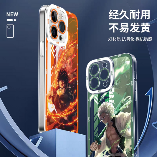 Japanese Anime Kimetsu no Yaiba Demon Slayer Anime Fighting Style | Rengoku Kyoujurou Uzui Tengen - iPhone Case 7 8 PLUS SE2 XS XR X 11 12 13 14 15 16 16e 17 17e Pro Promax 12mini 13mini