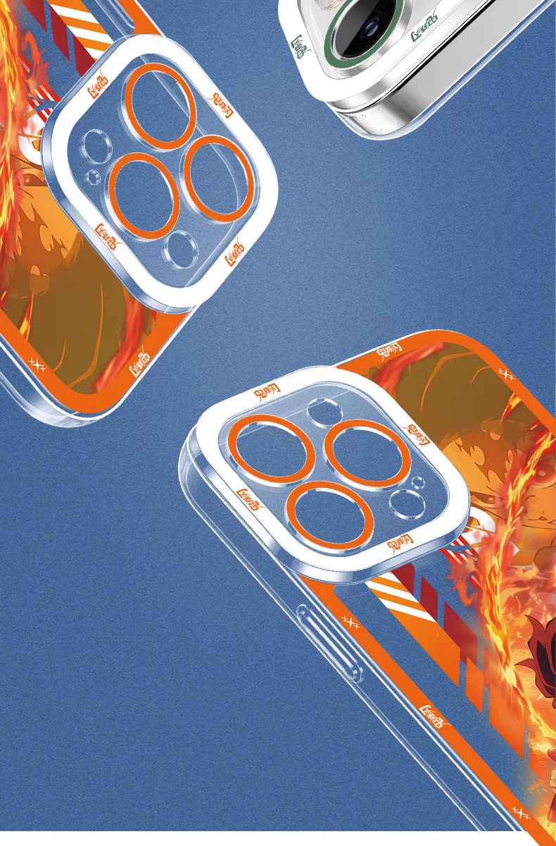 Japanese Anime Kimetsu no Yaiba Demon Slayer Anime Fighting Style | Rengoku Kyoujurou - iPhone Case 7 8 PLUS SE2 XS XR X 11 12 13 14 15 16 16e 17 Pro Promax 12mini 13mini