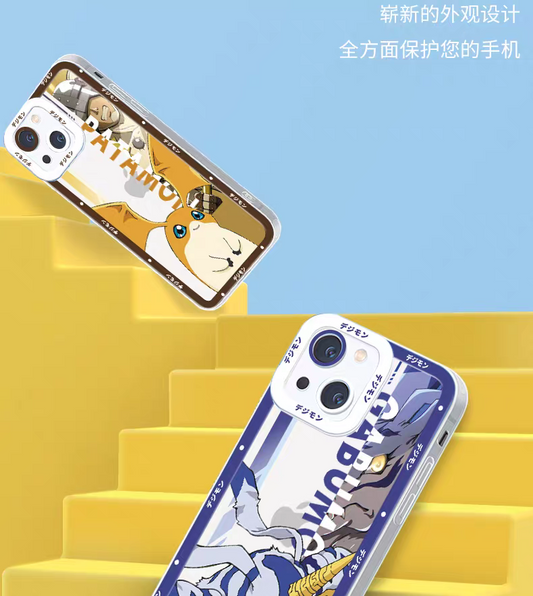 Anime Digimon Digital Monster Version 2 | Gabumon Patamon Palmon Piyomon Tailmon Gomamon Tentomon Agumon - iPhone Case PLUS SE2 XS XR X 11 12 13 14 15 16 16e 17 17e Pro Promax 12mini 13mini