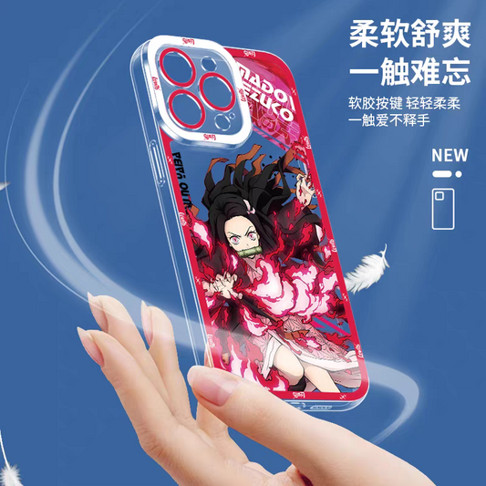 Japanese Anime Kimetsu no Yaiba Demon Slayer Anime Fighting Style Version 2 | Gyoumei Mitsuri Obanai Uzui Tengen Shinobu Kanao - iPhone Case PLUS SE2 XS XR X 11 12 13 14 15 16 16e 17 17e Pro Promax 12mini 13mini