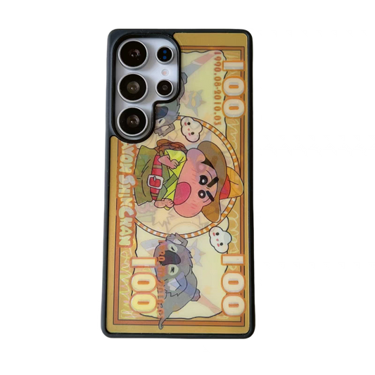 Japanese Anime 3D Case | Crayon Boy - Phone Case Samsung Galaxy S25 S24 S23 S22 Ultra KawaiiGiftLand