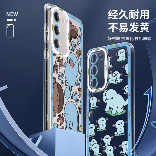 Japan Cartoon Pokemon | Blue Wooper Song - Phone Case Samsung Galaxy S25 S24 S23 S22 S21 FE Ultra Edge