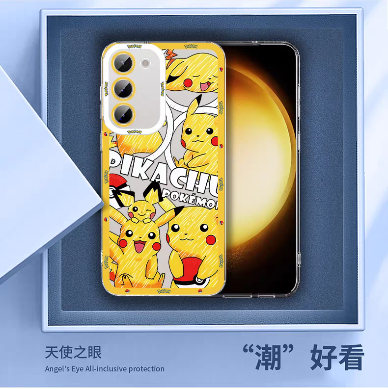Japan Cartoon Pokemon All Drawing Version | Squirtle - Phone Case Samsung Galaxy S25 S24 S 23 S22 S21 FE Ultra Edge