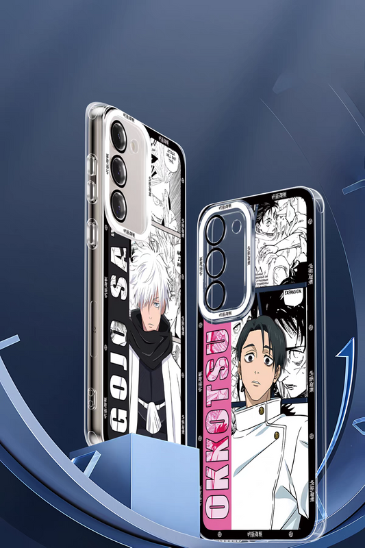 Japanese Anime Jujutsu Kaisen Comic Style | Satoru Gojo Okkotsu Yuta Syomen Sukuno Megumi Yuji Itadori Kenjaku Choso Kashimo Hajime 8 Styles - Phone Case Samsung Galaxy S26 S25 S24 S23 S22 S21 FE Ultra Edge