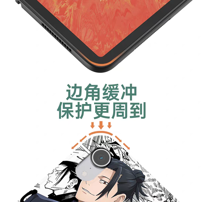 Japanese Anime Jujutsu Kaisen Comic Anime Style Protect Case | Yuji Ryomen Sukuna - iPad Mini 4,5,6,7 / iPad Air / iPad Pro 2025 2024 2022 2021 2020 2018
