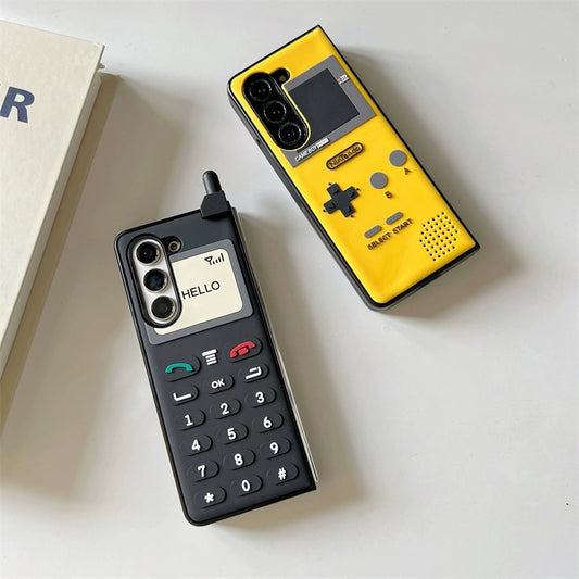 Japan Style Fun Vintage Style | Game Console & Mobile - Phone Case Samsung Galaxy Z Fold 3 4 5