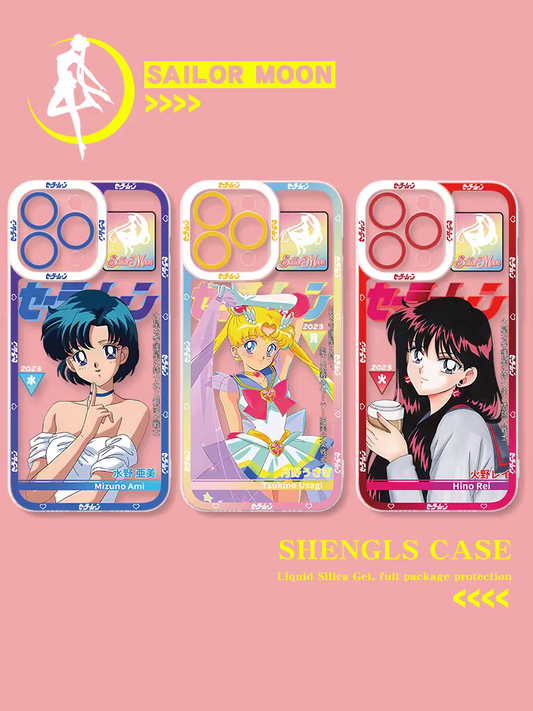Japanese Cartoon Sailor Girl | Daily Dress Sailor Mars - Sailormoon iPhone Case 6 7 8 PLUS SE2 XS XR X 11 12 13 14 15 16 16e 17 Pro Promax 12mini 13mini