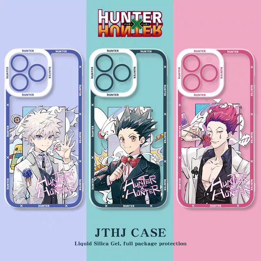 Japanese Anime Hunter X Hunter Formal Dress Version | Killua Gon Hisoka Morow Leorio Kurapika Chrollo Sharunaaku Irumi Feitan 9 Styles - iPhone Case PLUS SE2 XS XR X 11 12 13 14 15 16 16e 17 17e Pro Promax 12mini 13mini