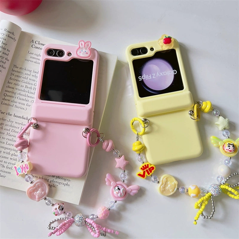 Korean Fashion Style | Candy with DIY Phone Bar - Phone Case Samsung Galaxy Z Flip 3 4 5 KawaiiGiftLand