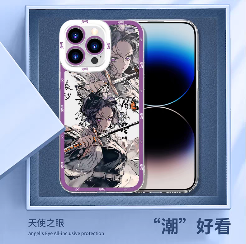 Japanese Anime Kimetsu no Yaiba Demon Slayer Fighting Style | Kanroji Mitsuri - iPhone Case 7 8 PLUS SE2 XS XR X 11 12 13 14 15 16 16e 17 Pro Promax 12mini 13mini