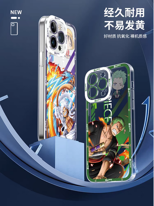 Japanese Cartoon One Piece Fighting Version | Tony Tony Chopper with Marine - iPhone Case PLUS SE2 XS XR X 11 12 13 14 15 16 16e 17 17e Pro Promax 12mini 13mini