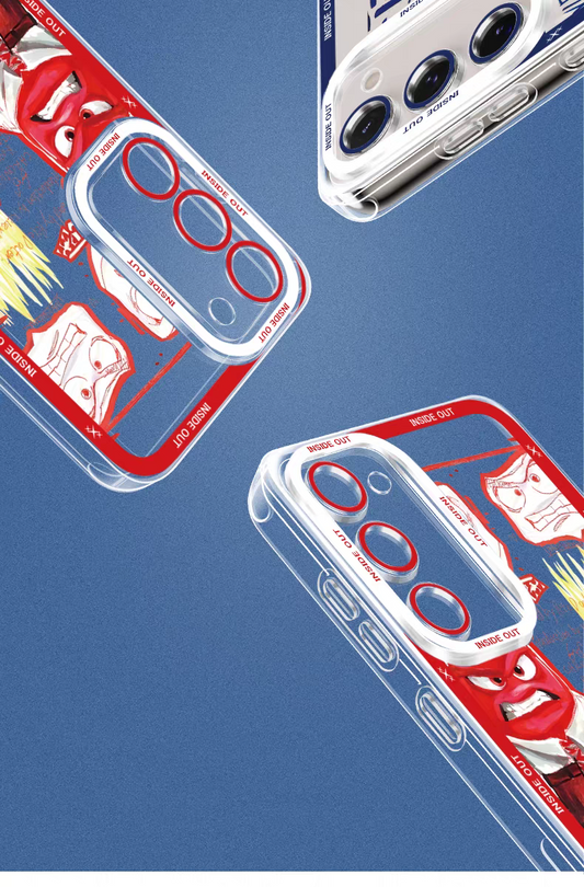 Cartoon Character Colour Kids | Full Screen Blue Sadness - Phone Case Samsung Galaxy S25 S24 S23 S22 S21 FE Ultra Edge