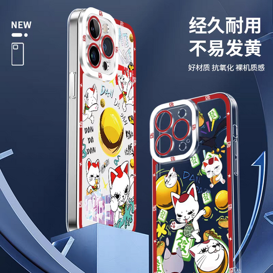 Japan Anime Dandadan | Happy Turbo Granny - iPhone Case PLUS SE2 XS XR X 11 12 13 14 15 16 17 Pro Promax 12mini 13mini