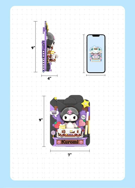 Sanrio Dessert Bar My Melody Wall Hanging Building Blocks Toy Collections KawaiiGiftLand