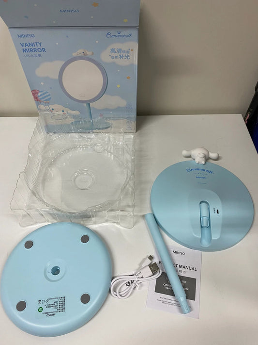 Sanrio Cinnamoroll Vanity Mirror with LED Light KawaiiGiftLand
