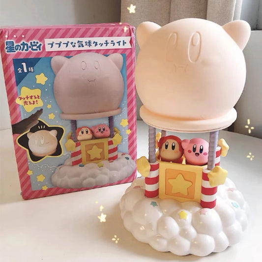 Japan Starkabi Kirby Poyo with Friend Fire Balloon on Cloud LED Night Light KawaiiGiftLand