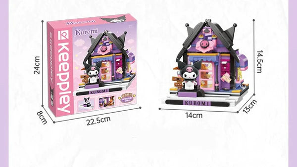 Sanrio Kuromi Fortune Telling Shop Building Blocks Toy Collections KawaiiGiftLand