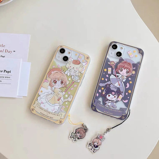 Clean CardCaptorSakura X MM KU CN PN iPhone Case 6 7 8 PLUS SE2 XS XR X 11 12 13 14 15 16 Pro Promax 12mini 13mini KawaiiGiftLand