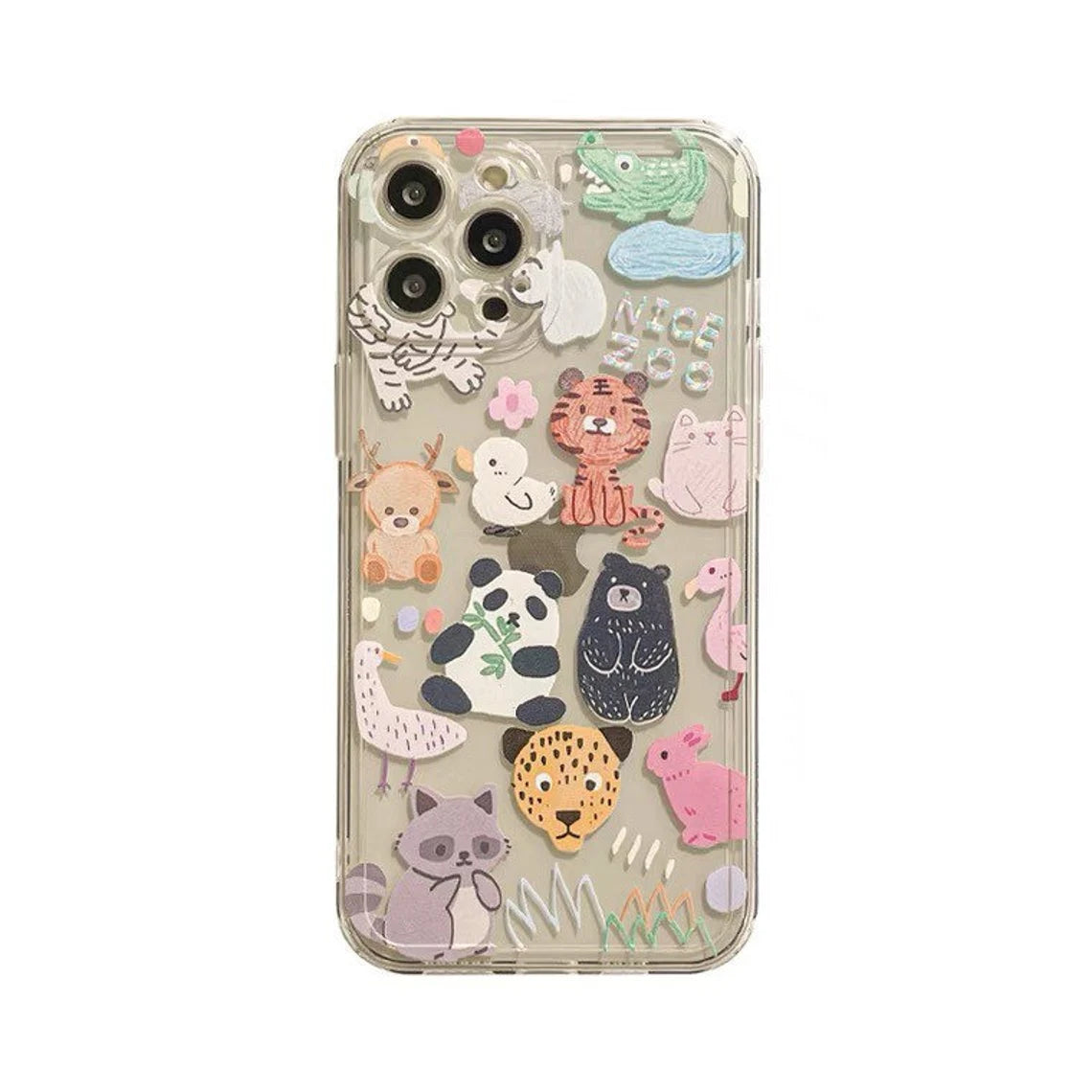 Full Animals Panda Japan Mori Style iPhone Case 6 7 8 PLUS SE2 XS XR X 11 12 13 14 15 Pro Promax 12mini 13mini KawaiiGiftLand