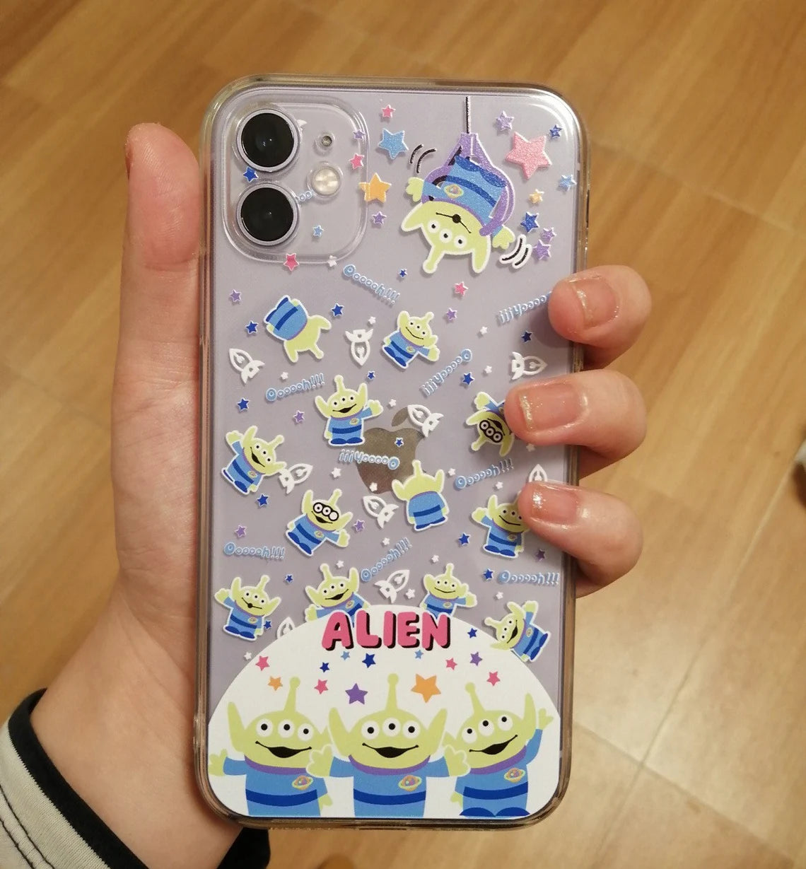 Cute Green Three Eyes Alien Machine iPhone Case 7 8 PLUS SE2 XS XR X 11 12 13 14 15 Pro Promax 12mini 13mini KawaiiGiftLand