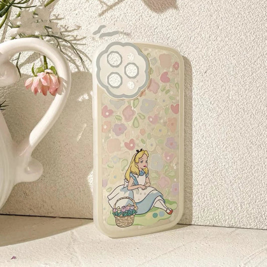 Alice with Flower Princess iPhone Case XS XR X 11 12 13 Pro Promax KawaiiGiftLand