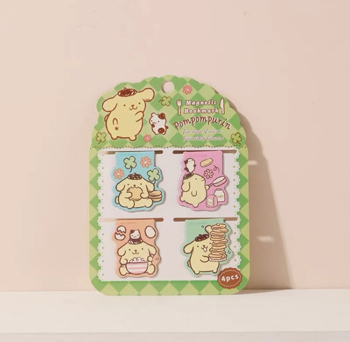 Sanrio Hello Kitty My Melody Kuromi Cinnamoroll Pompompurin Little Twin Stars Magnetic Book Clip Bookmark Set KawaiiGiftLand