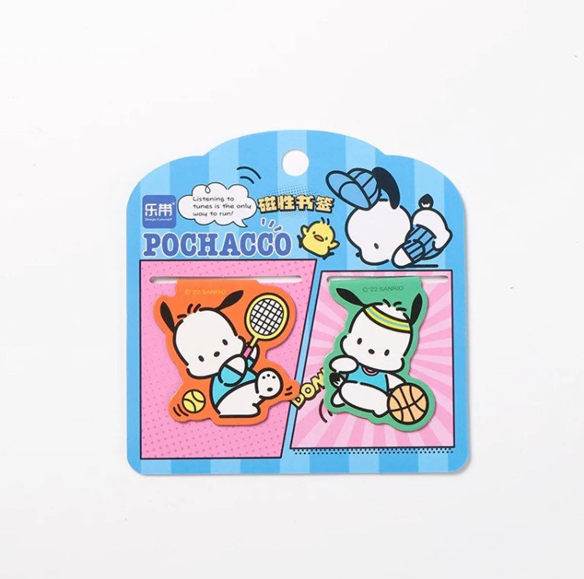 Sanrio Comics Style Hello Kitty Kuromi Cinnamoroll Pochacco Magnetic Book Clip Bookmark Set KawaiiGiftLand