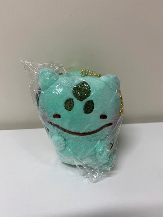 Pokemon Center Yurutto Small Eyes Bulbasaur Mini Plush Doll Keychain KawaiiGiftLand