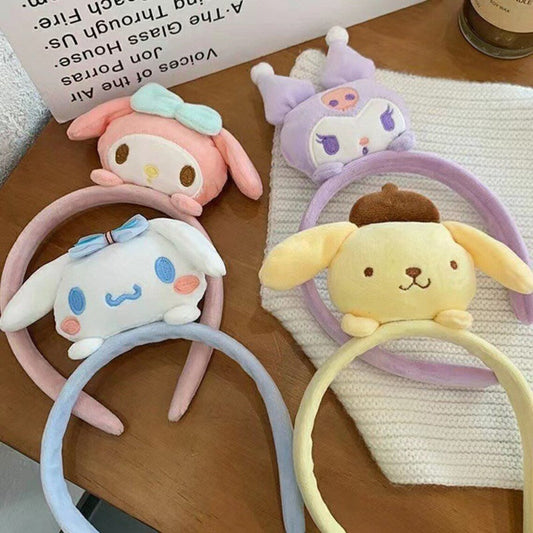 Lay Down on Head My Melody Kuromi Cinnamoroll Pompompurin Headband and Hair Accessory Outfits KawaiiGiftLand