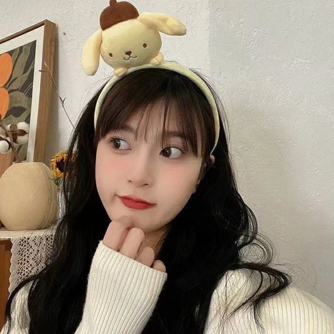 Lay Down on Head My Melody Kuromi Cinnamoroll Pompompurin Headband and Hair Accessory Outfits KawaiiGiftLand