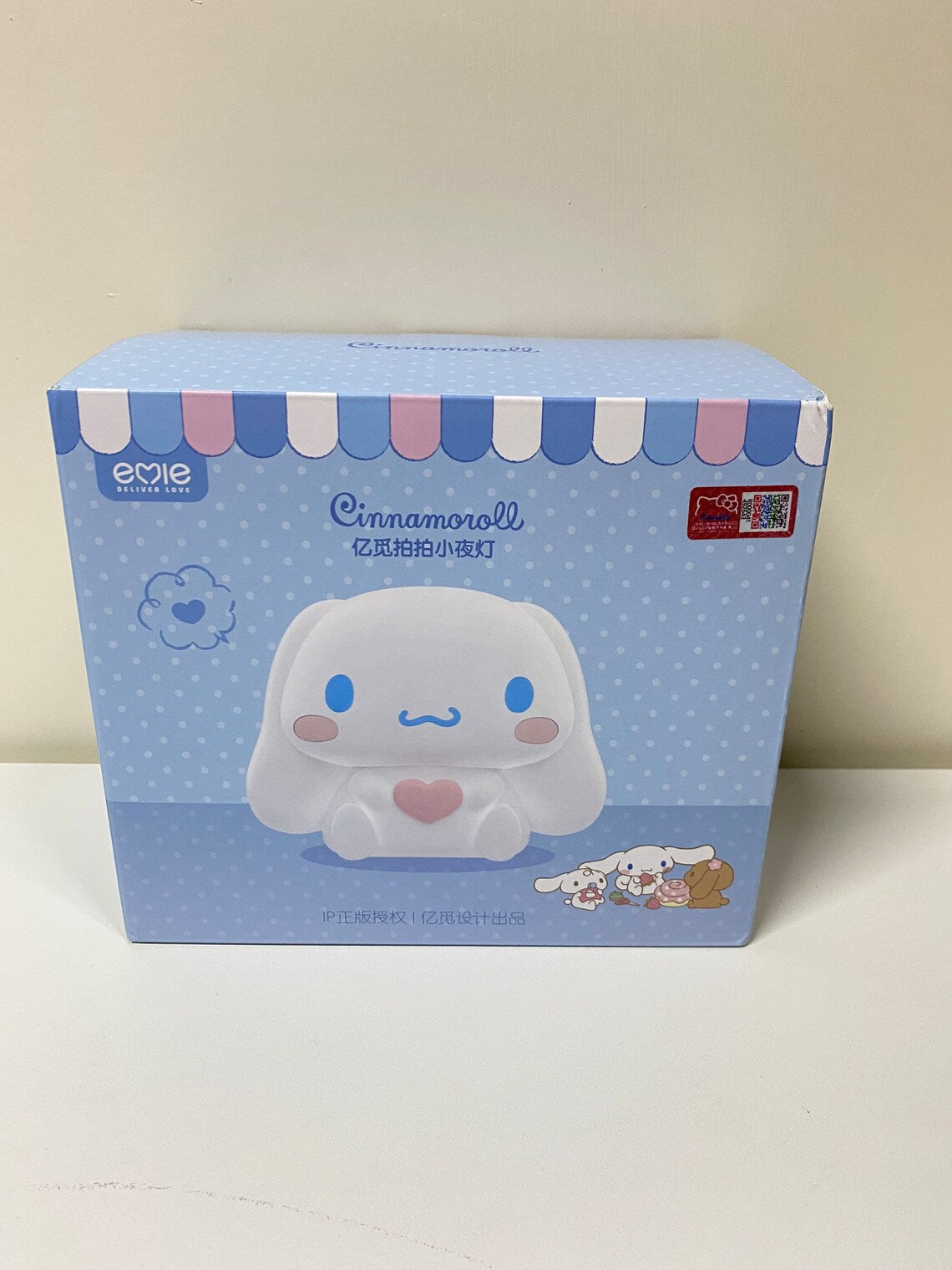 Sanrio Big Cinnamoroll with Heart Soft Night Light with LED Light KawaiiGiftLand