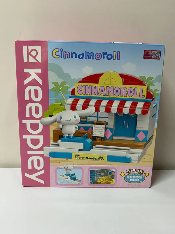 Sanrio Cinnamoroll Coconut Ice Shop Building Blocks Toy Collections KawaiiGiftLand