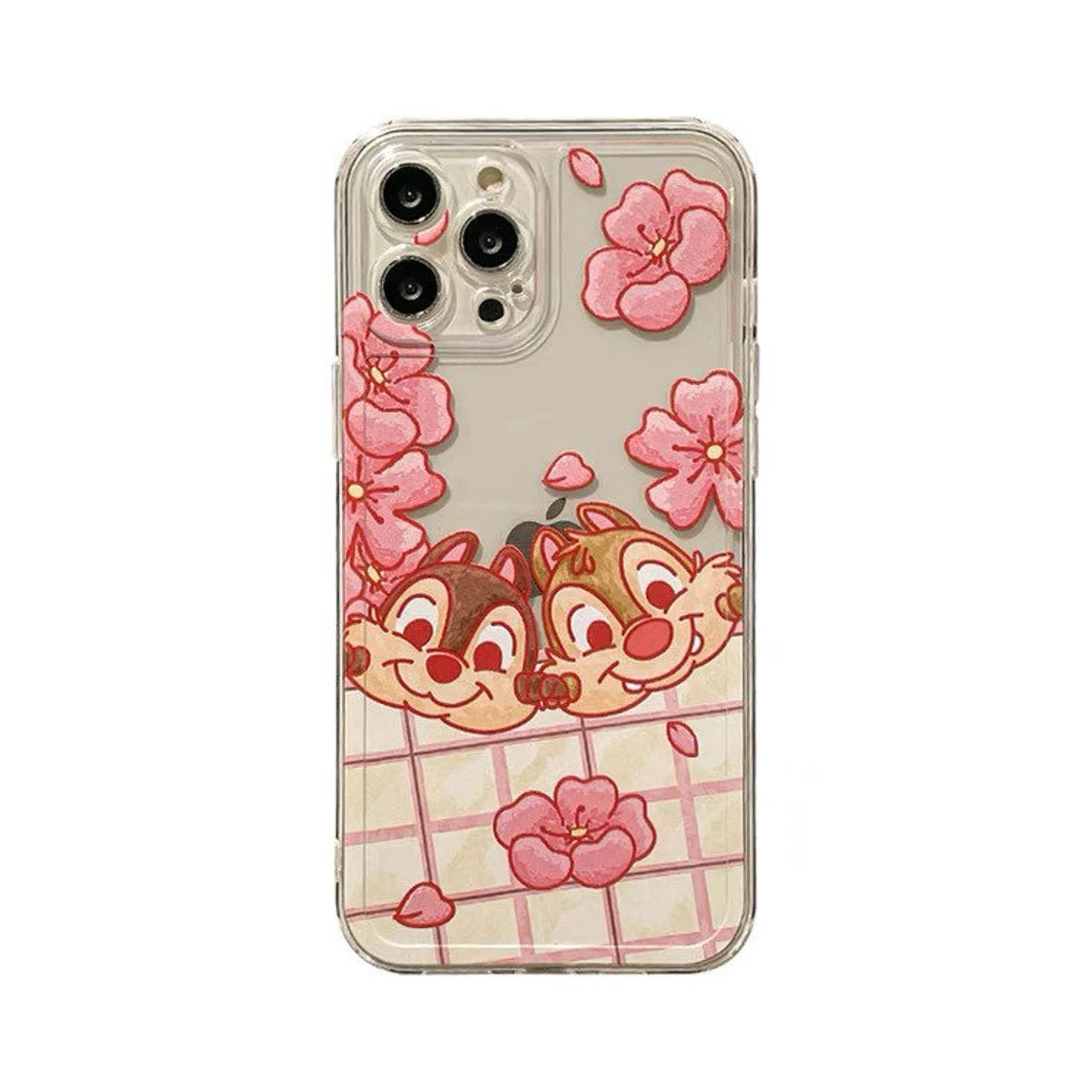 Cute Squirrel Clip Dale with Flowers iPhone Case 6 7 8 PLUS SE2 XS XR X 11 12 13 14 15 16 Pro Promax 12mini 13mini KawaiiGiftLand