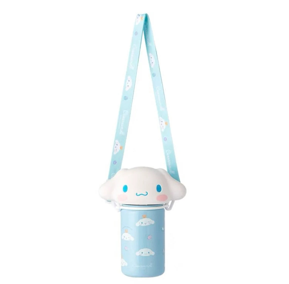 Sanrio Big Soft Head My Melody Kuromi Cinnamoroll 304 Stainless Steel Tumbler Water Bottle Lovely Cup with Strap KawaiiGiftLand