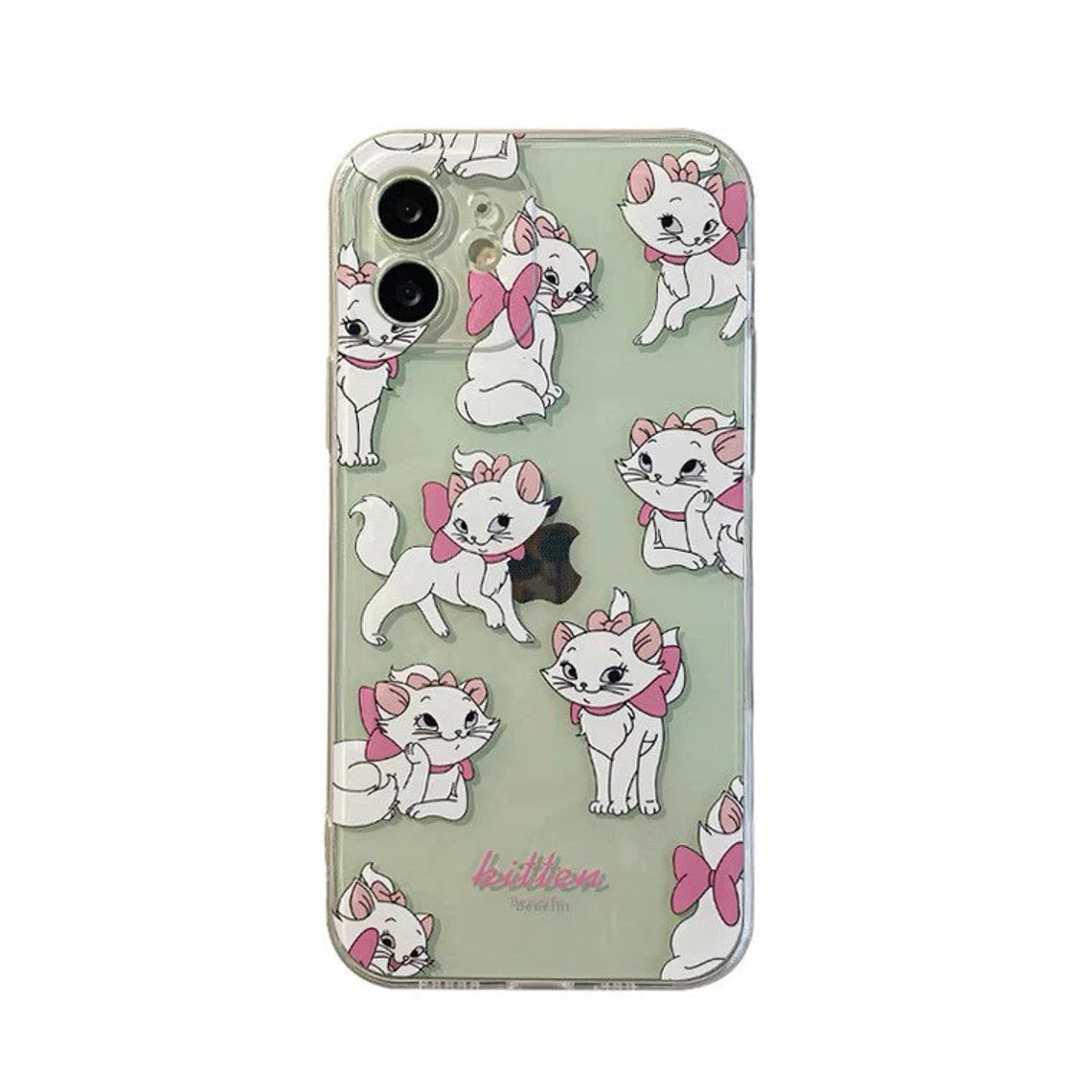Full Marie White Cat iPhone Case 6 7 8 PLUS SE2 XS XR X 11 12 13 14 15 Pro Promax 12mini 13mini KawaiiGiftLand