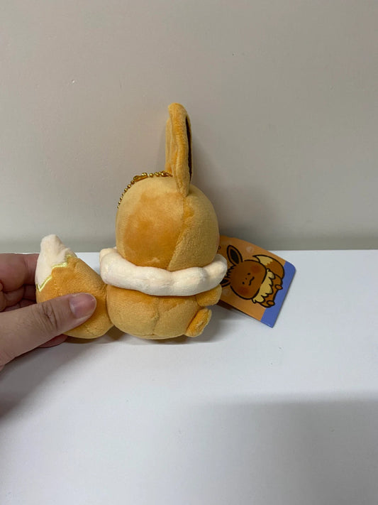 Pokemon Center Yurutto Small Eyes Eevee Mini Plush Doll Keychain KawaiiGiftLand