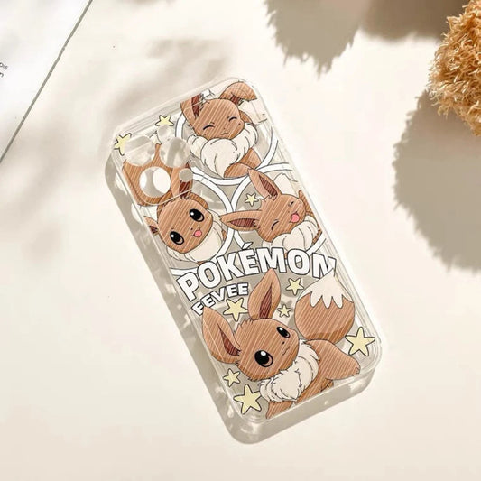Pokémon All Eevee iPhone Case 6 7 8 PLUS SE2 XS XR X 11 12 13 14 15 16 Pro Promax 12mini 13mini KawaiiGiftLand