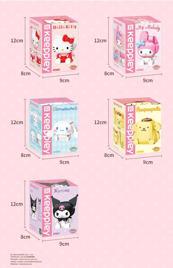 Sanrio Hello Kitty Building Blocks Toy Collections KawaiiGiftLand